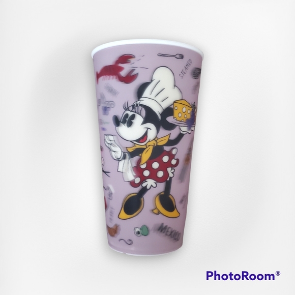 Disney Parks Chef Minnie plastic tumbler 2018 Epcot Food and Wine Festival - Picture 1 of 6